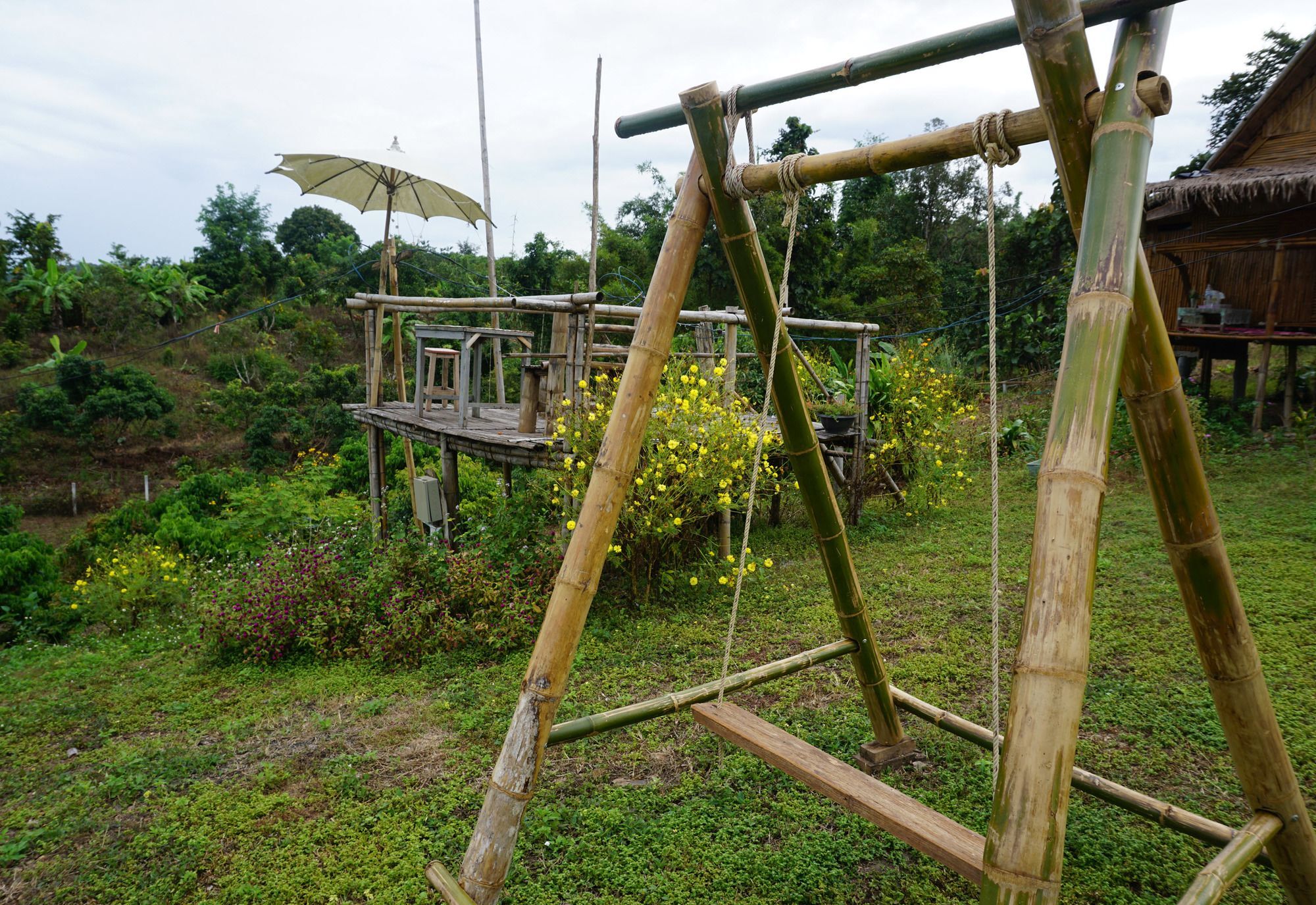 Baan 2 Dao Farmstay - Hostel Chiang Dao Eksteriør billede
